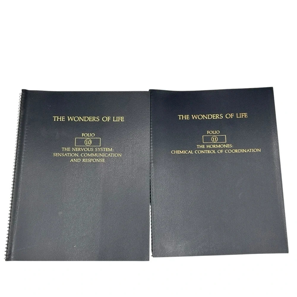 1964 VINTAGE THE WONDER OF LIFE FOLIO 12 BOOKS AND MEADE MICROSCOPE BOOK
